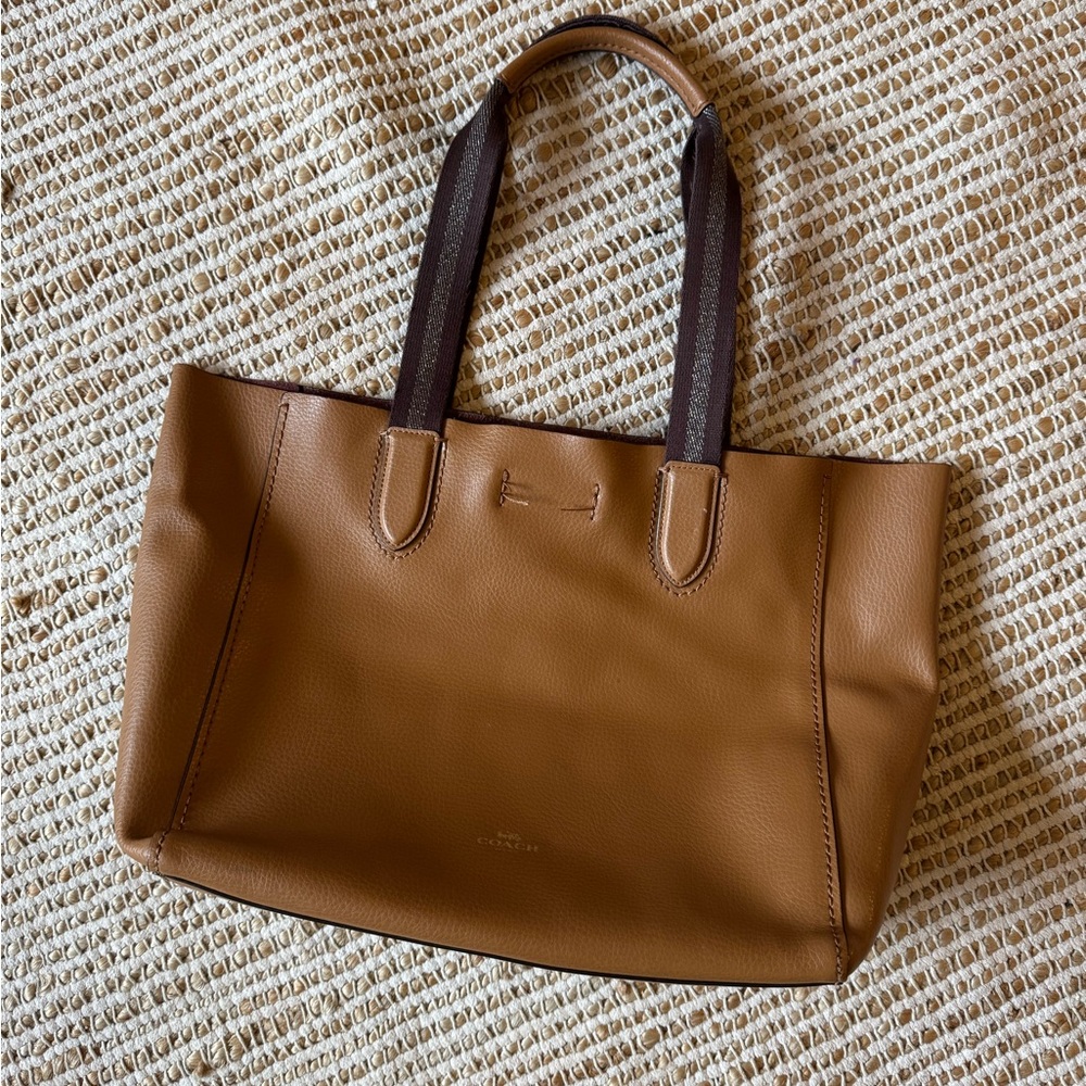 Coach Tan Leather Tote Bag